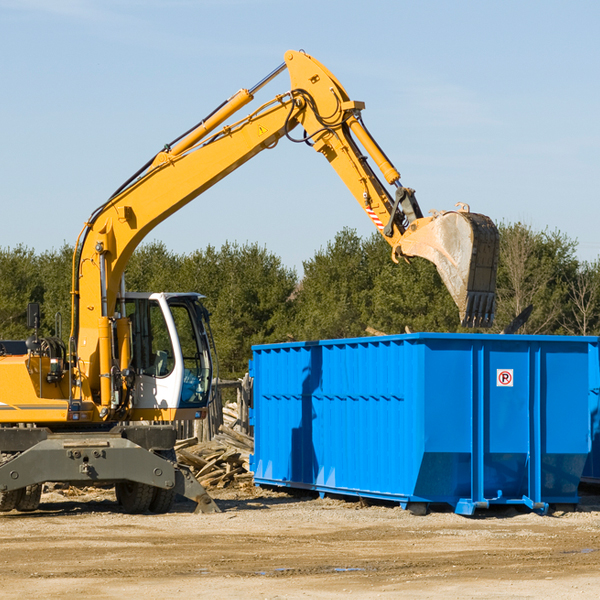 can i choose the location where the residential dumpster will be placed in Cochrane WI